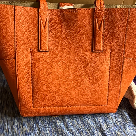 Mk Authentic “Junie” Burnt Orange Med Tote Bag - Picture 11 of 12